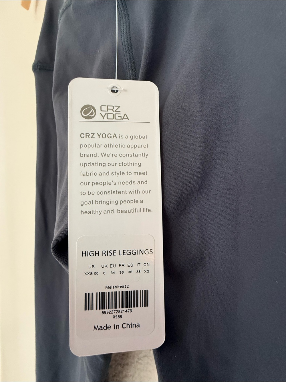 CRZ YOGA High-Rise Leggings in Slate Gray - Picture 6 of 7